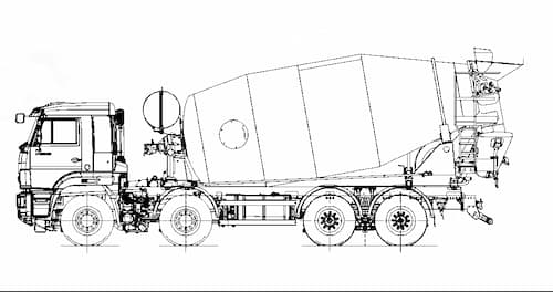 Автобетоносмеситель 58142U