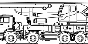 Автомобильный кран KC-75721-1